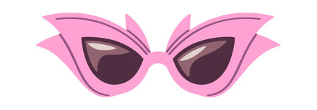 Girlish party sunglasses fashion styleのイラスト素材