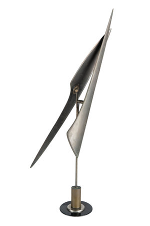 Vintage compass isolated on white background. 3d render. Clipping path included.の写真素材