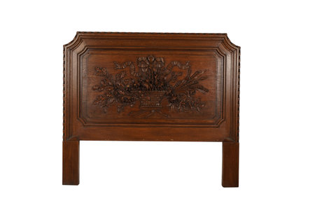 Wooden furniture isolated on a white background with clipping path included.の写真素材