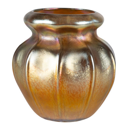 Vintage vase isolated on white background. Clipping path included.の写真素材