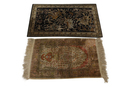 old carpet isolated on white background with clipping path. 3d illustrationの写真素材