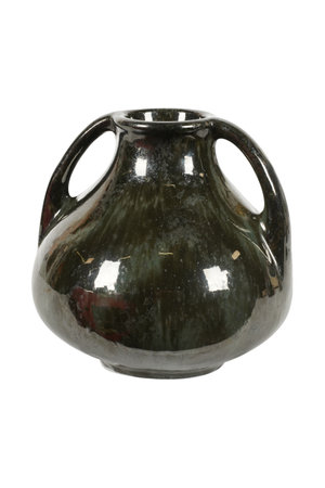 clay jug isolated on white background. Clipping path included.の写真素材