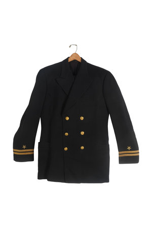 Airport uniform isolated on white background. Clipping path included.の写真素材