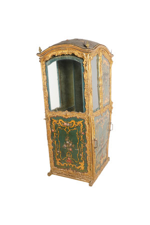 Antique cabinet isolated on white background. Clipping path included.の写真素材