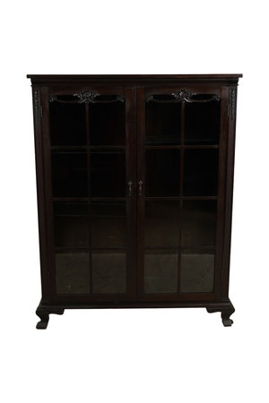 Antique cabinet isolated on white background. Clipping path included.の写真素材