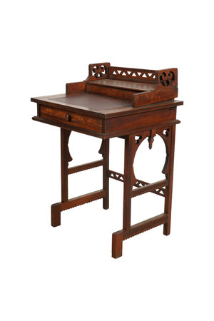 Antique armchairs isolated on white background. 3d rendering.の写真素材