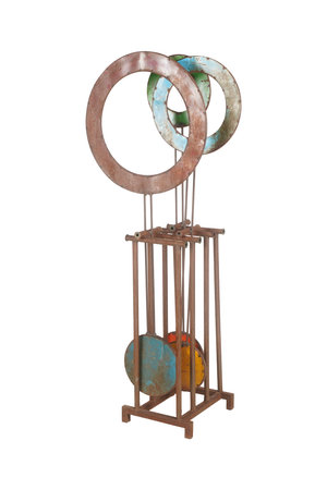 3D digital render of an old windmill isolated on white backgroundの写真素材