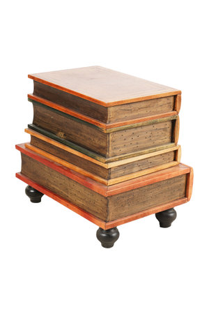 Old wooden box isolated on a white background. Clipping path included.の写真素材