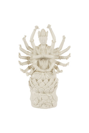 Statue of Lord Ganesha isolated on a white background.の写真素材