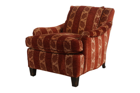 Armchair isolated on white background. Clipping path included for easy extraction.の写真素材