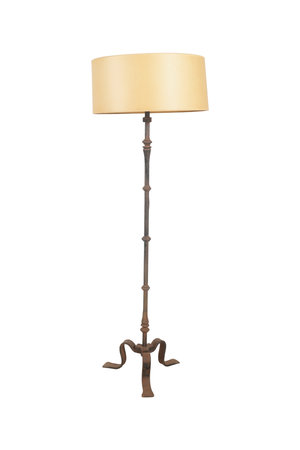 Table lamp isolated on white background. Clipping path included. 3d render.の写真素材