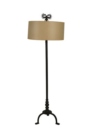 Table lamp isolated on white background. 3D rendering. Studio shot.の写真素材