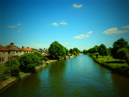 Cambridge riversideの写真素材