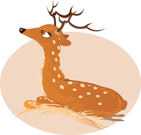 Deer,のイラスト素材
