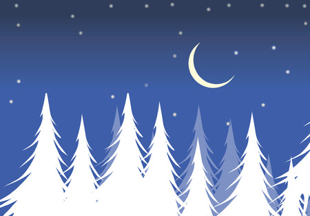 Christmas night のイラスト素材