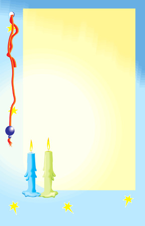Christmas candlesのイラスト素材