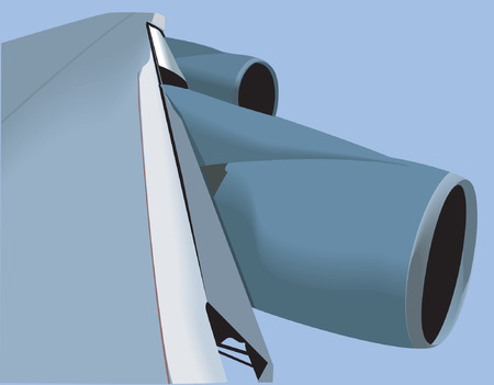 Illustration of a flights wingsのイラスト素材