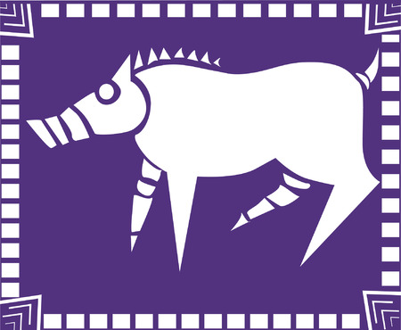 Picture of a pigのイラスト素材