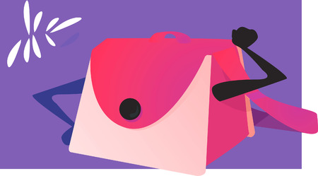 Rose bag のイラスト素材