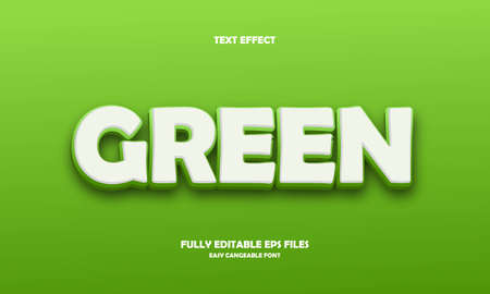 green style text effectのイラスト素材