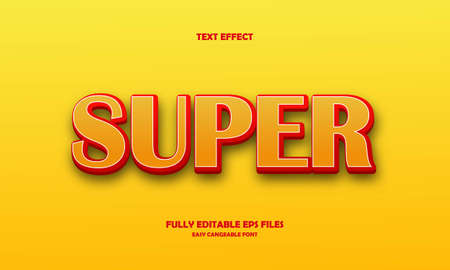 super style text effectのイラスト素材