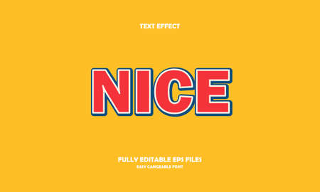 Editable text effect nice title style