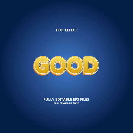 Editable text effect good title styleのイラスト素材