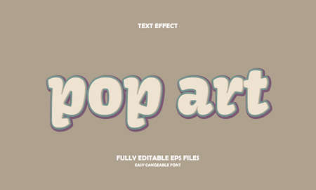 pop art text effect vector illustrationのイラスト素材