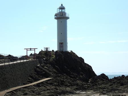Summer beach lighthouseの写真素材