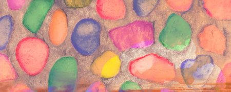 Rainbow LGBTQ colorful texture. Abstract background for design. LGBT color bokeh festive background. rainbow colorful abstract graphic for bright design. Silhouette of a naked women.の写真素材