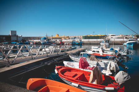 The beautiful port of Puerto de Mogan in Gran Canaria Spain.の写真素材