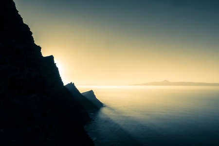 View from the lookout point Mirador del Balcon on Gran Canariaの写真素材
