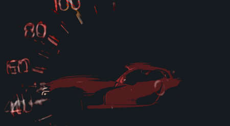 Automobile Speedometer. Automotive design for your website