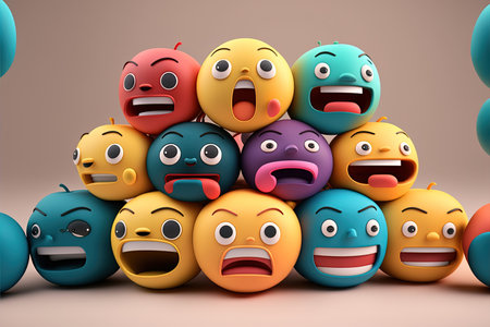 Many emoji Face Screaming in Fear. A yellow face screaming in fear, depicted by wide, white eyes, a...