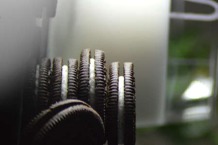 Oreo Biscuits Stack With Milk