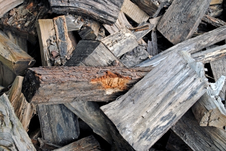 Wood kindling and fuel for campfireの写真素材