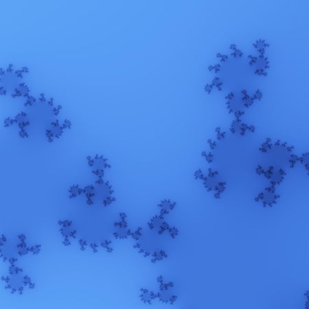 fractal design in blue on blue gives lacy effectの写真素材