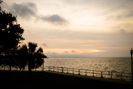 Overcast sunriseの写真素材