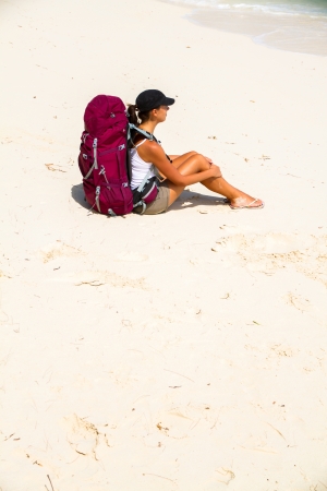 backpackerの写真素材