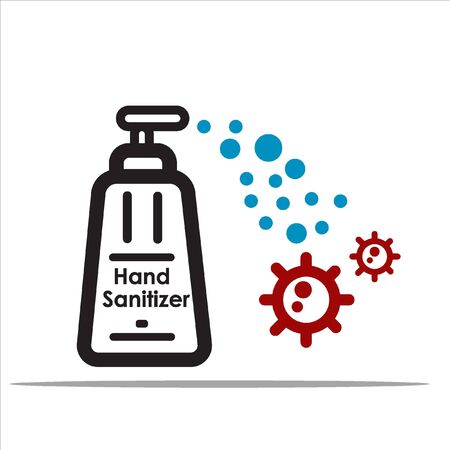 Icon soap Antibacteria and coronavirusのイラスト素材