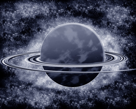 black planet - fantasy spaceの写真素材
