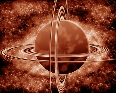 Red planet - fantasy spaceの写真素材