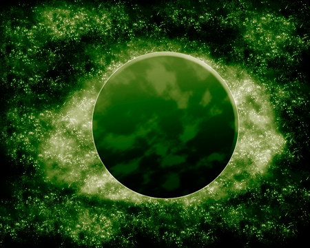 moon and  planet - fantasy spaceの写真素材