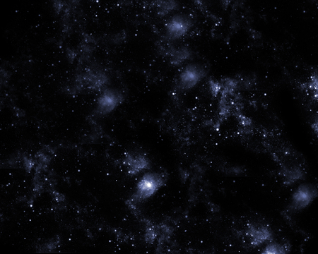 Dark night sky with bright shining stars of Orion constellationの写真素材