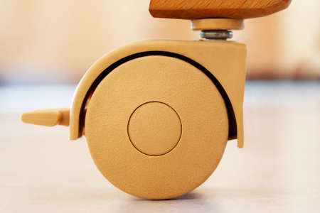 Small wheel is used for mobile home, or officeの写真素材