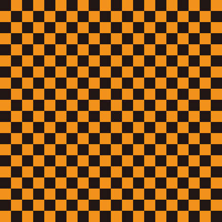 Ichimatsu pattern Black x Orange Sの写真素材