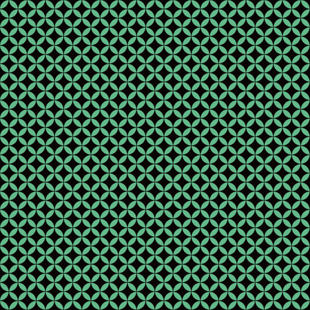 Seamless pattern based on traditional Japanese ornament Kumiko.Green color.のイラスト素材