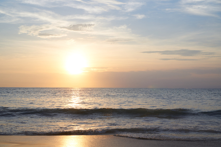 sunset and seaの写真素材