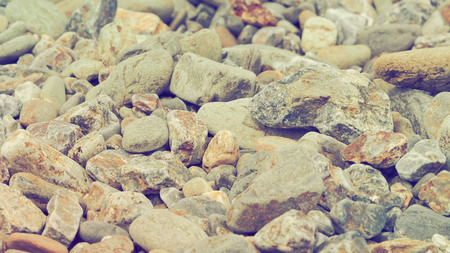 cobbles on a beachの写真素材