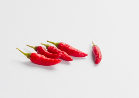 Dried red chilliの写真素材